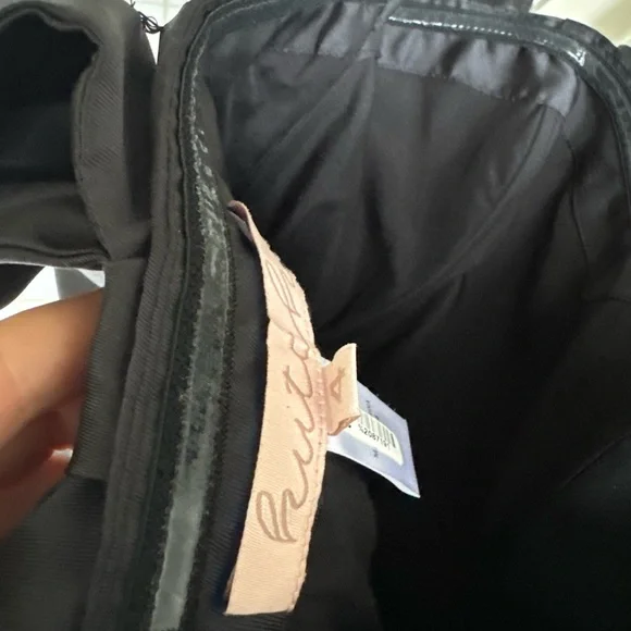 Hutch Strapless Black Satin Midi Dress with Back Bow - Picture 7 of 7